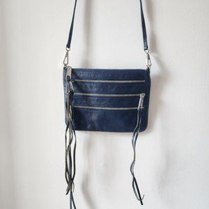 Rebecca Minkoff Small Navy Blue Purse Crossbody Bag Clutch